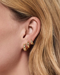 Huggie Earrings - Violet Huggie Hoops