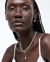 Flower Earrings - Liora Hoops Rose Quartz