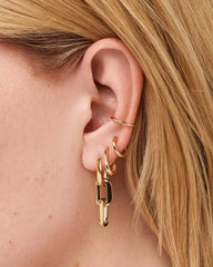 Statement Earrings - Eve Triple Link Hoops