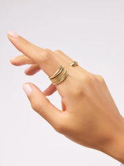 Solid Yellow Gold - Slim Equinox Ring