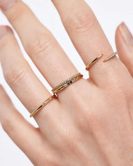 Solid Yellow Gold - 4 Stone Birthstone Ring