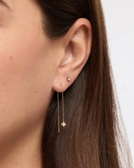 Solid Yellow Gold - Mini Flower Threaders