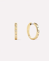 Gold Hoop Earrings - Selena Medium Hoops