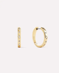 Gold Hoop Earrings - Selena Medium Hoops