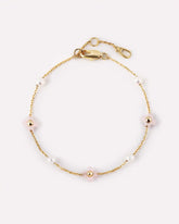 Flower Bracelet - Hannah Bracelet Rose Quartz