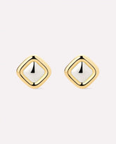 Stud Earrings - Clara Studs Two Tone