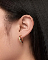 Gold Hoop Earrings - Selena Medium Hoops