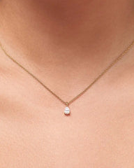 Delicate Solitaire Pendant - Elise Pendant