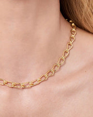 Gold Chain Necklace - Violet Chain Necklace