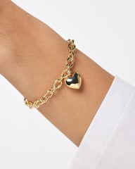 Gold Charm Bracelet - Lev Bracelet