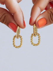Double Hoop Earrings - Ash Double