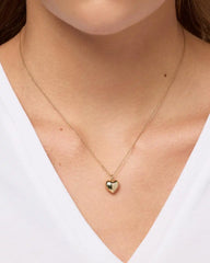 Gold Heart Necklace - Lev Small