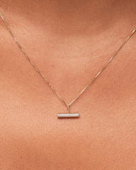 Solid Yellow Gold - Diamond Toggle Charm