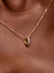 Solid Yellow Gold - Diamond Aurora Necklace