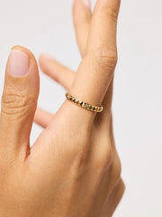 Solid Yellow Gold - Slim Equinox Ring