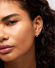 Solid Yellow Gold - Pyramid Studs