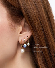 Pearl Hoops - Medium Frida