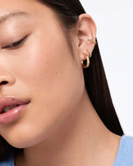 Gold Hoop Earrings - Selena Medium Hoops