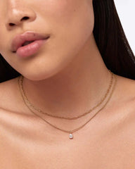 Delicate Solitaire Pendant - Elise Pendant