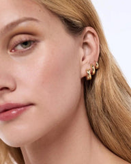Huggie Earrings - Violet Huggie Hoops