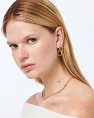 Statement Earrings - Eve Link Hoops