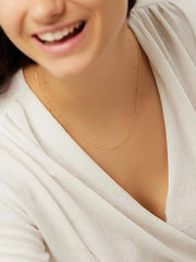 Dainty Gold Necklace - Gold Satellite Necklace