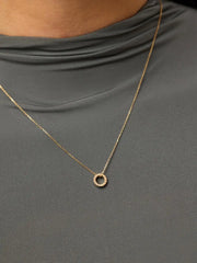Solid Yellow Gold - Orbit Charm