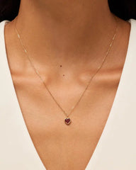 Solid Yellow Gold - Heirloom Heart Charm