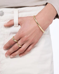 Gold Band Ring - Violet Band Ring