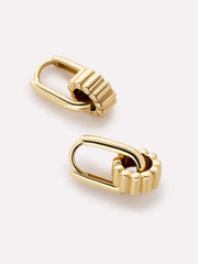 Solid Yellow Gold - Galaxy Hoop Set