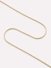Solid Yellow Gold - Silk Chain Necklace