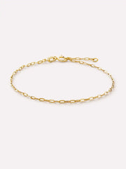 Gold Chain Bracelet - Gold Paperclip Bracelet