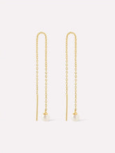 Pearl Threader Earrings - Abrielle