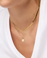 Coin Necklace Set - Willow
