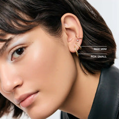 Gold Hoop Earrings - Rox Small