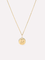 Solid Yellow Gold - NYC Charm Necklace
