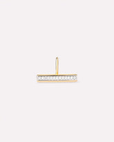 Solid Yellow Gold - Diamond Toggle Charm