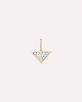Solid Yellow Gold - Trillion Diamond Charm