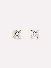 Lab Grown Diamond Earrings - Gold Medium Diamond Studs
