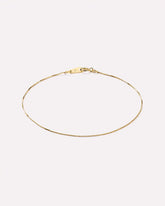 Solid Yellow Gold - Gold Mini Box Chain Bracelet