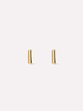 Gold Stud Earrings - Bar Studs