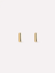 Gold Stud Earrings - Bar Studs