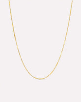 Solid Yellow Gold - Singapore Chain Necklace