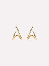 Solid Yellow Gold - Aurora Huggie Studs