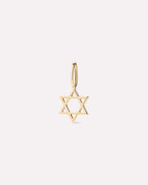 Solid Yellow Gold - Star of David Charm