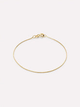 Solid Yellow Gold - Silk Chain Bracelet