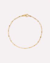 Solid Yellow Gold - Sparkle Link Chain Bracelet