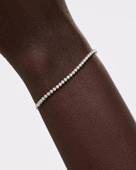 Solid White Gold - Diamond Tennis Bracelet (1/2 ctw)