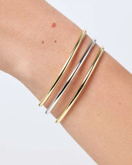 Gold Bangle Bracelet - Carter (3mm)