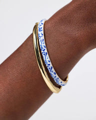 Cuff Bracelet - Arlo Marble Blue